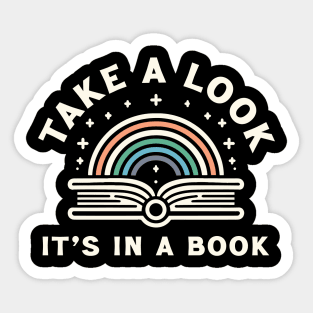 Reading Rainbow Take A Look It’s in a Book Sticker